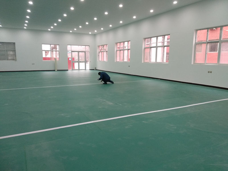 加厚舞蹈室幼兒園健身羽毛球塑膠運(yùn)動(dòng)地板PVC防滑地膠耐磨寶石紋